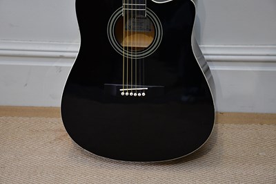 Lot 1081 - AXMAN; an electro-acoustic guitar, no.67248.