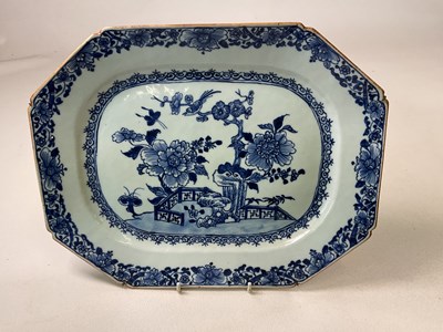 Lot 338 - A large circa 1800 Chinese Export blue and...