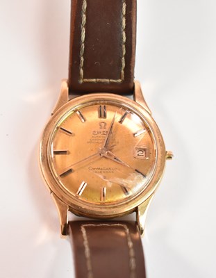 Lot 508 - OMEGA; a gentleman's 18ct yellow gold...