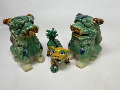 Lot 348 - Contemporary Chinese ceramics including a pair...