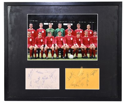 Lot 343 - LIVERPOOL FC; a montage depicting Liverpool...