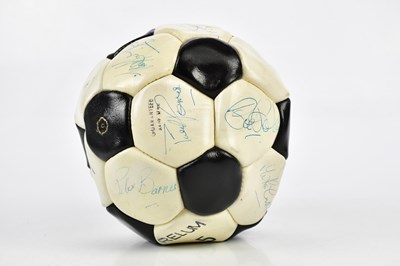 Lot 2706 - A signed football bearing various signatures...