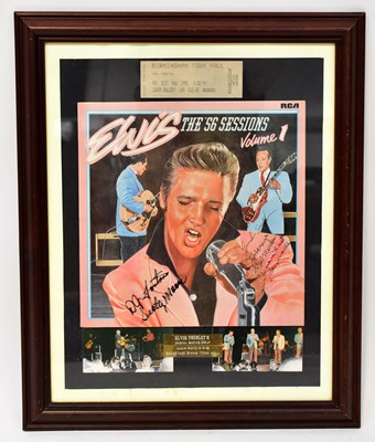 Lot 285 - ELVIS PRESLEY; an LP record signed by Elvis...