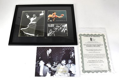 Lot 419 - MUHAMMAD ALI; a signed photograph of Muhammad...