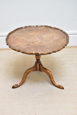 Lot 99 - A George III style walnut tripod table,...