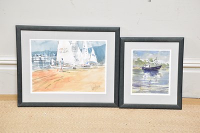 Lot 831 - LINDY HUDSON; two watercolours, each of...