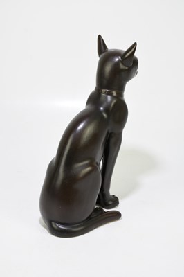 Lot 608 - LLADRO; an unusual model of an Egyptian cat in...