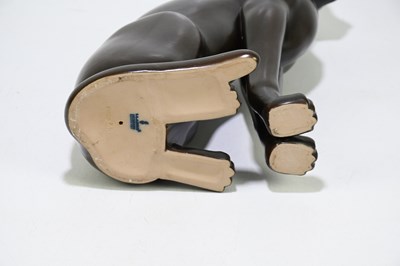 Lot 608 - LLADRO; an unusual model of an Egyptian cat in...