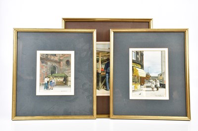 Lot 1676 - ANN STAFFORD; three watercolours, representing...