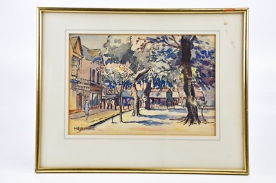 Lot 1677 - BRIAN EDEN; watercolour, 'Mersey Square,...