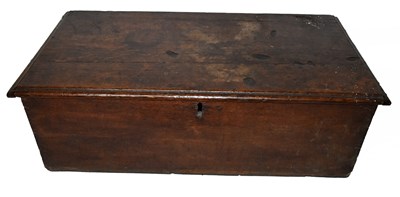 Lot 1498 - An 18th century oak blanket box, possibly...