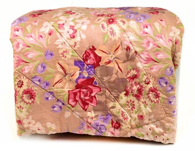 Lot 126 - A 1930s Scottish quilted bed cover, with all...