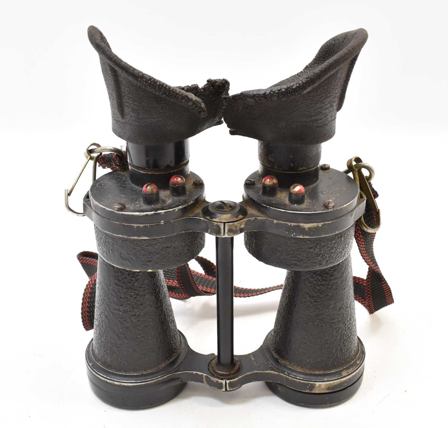 Lot 501 - A pair of WWII military binoculars marked 'x5...