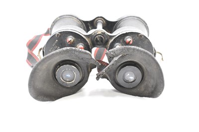 Lot 501 - A pair of WWII military binoculars marked 'x5...