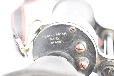 Lot 501 - A pair of WWII military binoculars marked 'x5...