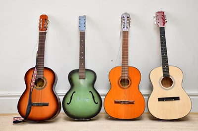 Lot 1079 - RITMO; a six string acoustic guitar together...