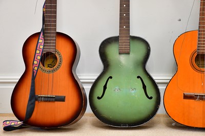 Lot 1079 - RITMO; a six string acoustic guitar together...