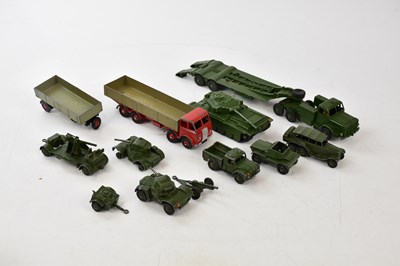 Lot 306 - DINKY; a collection of playworn military...