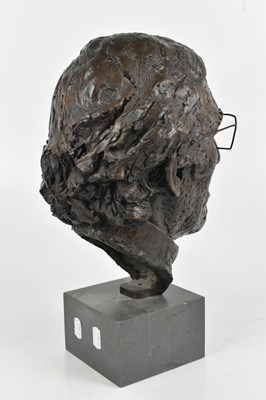 Lot 231 - IAN HANSON; a bronze bust of Neville Phillips,...