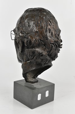 Lot 231 - IAN HANSON; a bronze bust of Neville Phillips,...