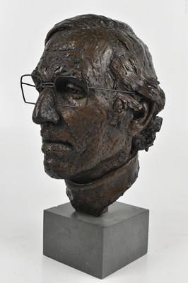 Lot 231 - IAN HANSON; a bronze bust of Neville Phillips,...