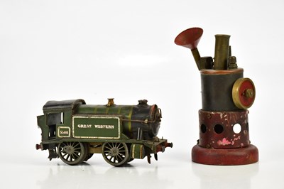 Lot 368 - HORNBY; a clockwork tinplate locomotive,...