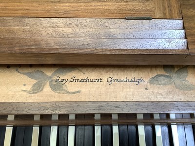 Lot 1071 - ROBERT GOBLE & SON; a walnut harpsichord,...