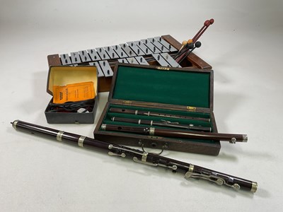 Lot 143 - A flute by Rushworth and Dreaper, three...