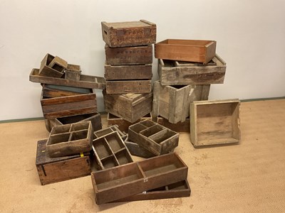 Lot 33 - A very large quantity of vintage wooden crates...