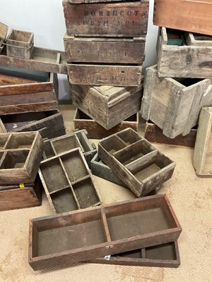 Lot 33 - A very large quantity of vintage wooden crates...