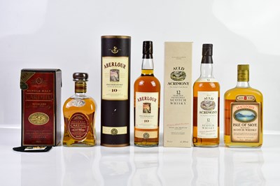 Lot 2768 - WHISKY; four bottles including Macleod's Isle...