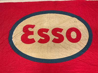 Lot 36 - A large original early Esso advertising flag,...