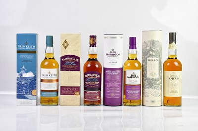 Lot 2754 - WHISKY; four bottles including a bottle of...
