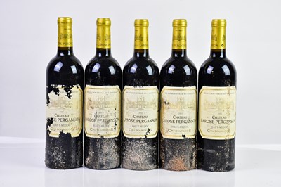 Lot 2843 - RED WINE; five bottles of 2003 Château Larose...