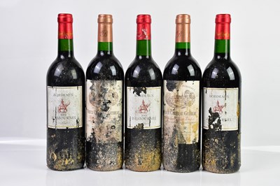 Lot 2842 - RED WINE; three bottles of 2002 Bordeaux...