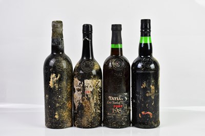 Lot 2792 - PORT; four bottles comprising two bottles of...