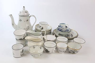 Lot 1476 - NEW HALL; a collection of twenty-five tea and...