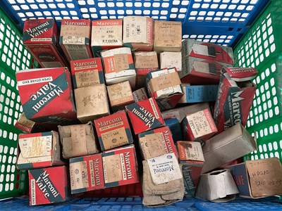 Lot 156 - A quantity of vintage Marconi boxed radio valves.