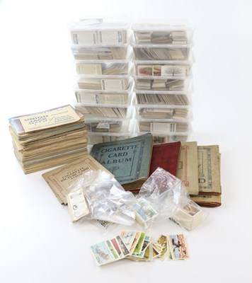 Lot 627 - A collection of cigarette cards, loose and in...