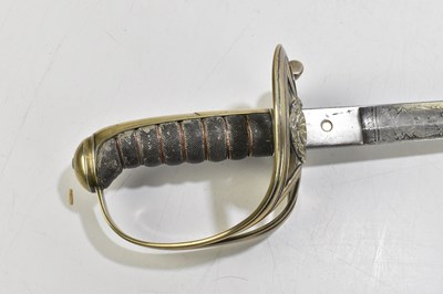 Lot 466 - A European Infantry officer's dress sword,...