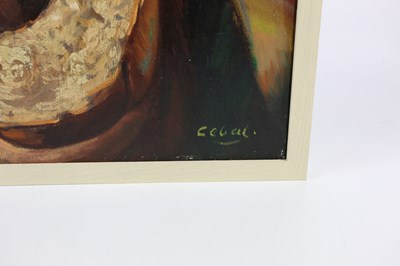 Lot 1637 - RUFINO 'CEBAL' CEBALLOS (1907-1970); oil on...