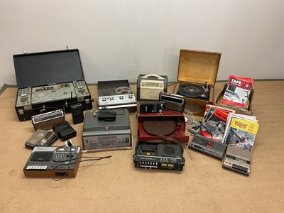 Lot 148 - A collection of vintage reel to reel recorders,...