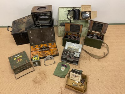 Lot 85 - A group of items of military interest...