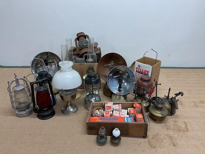 Lot 127 - A large collection of Tilley lamps and others,...