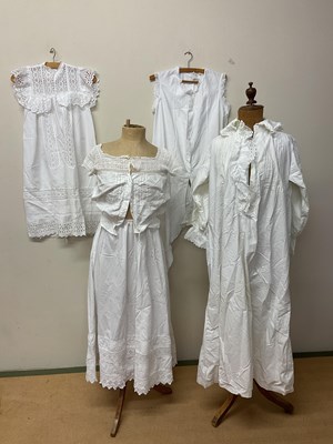 Lot 103 - Items of vintage clothing including a quantity...