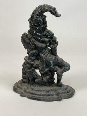 Lot 125 - A cast iron doorstop modelled as Mr Punch,...