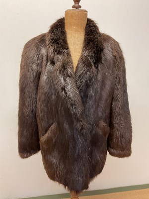 Lot 96 - A beaver fur jacket by Antonovich, approx size 14