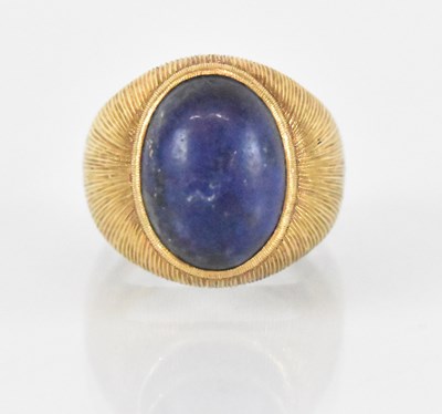 Lot 1234 - MARIO BUCCELLATI; a chunky yellow metal lapis...