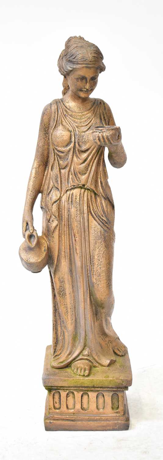 Lot 76 - A garden statue modelled as a woman in...