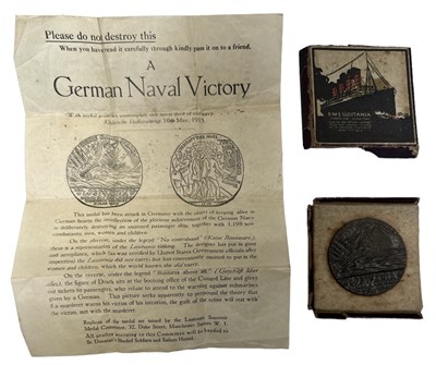 Lot 355 - A reproduction German Naval Victory Lusitania...